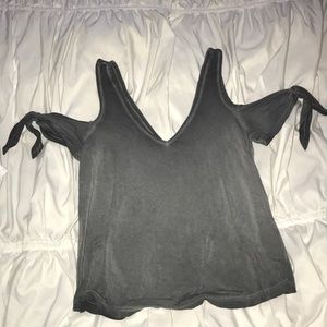 Tank with off the shoulder ties